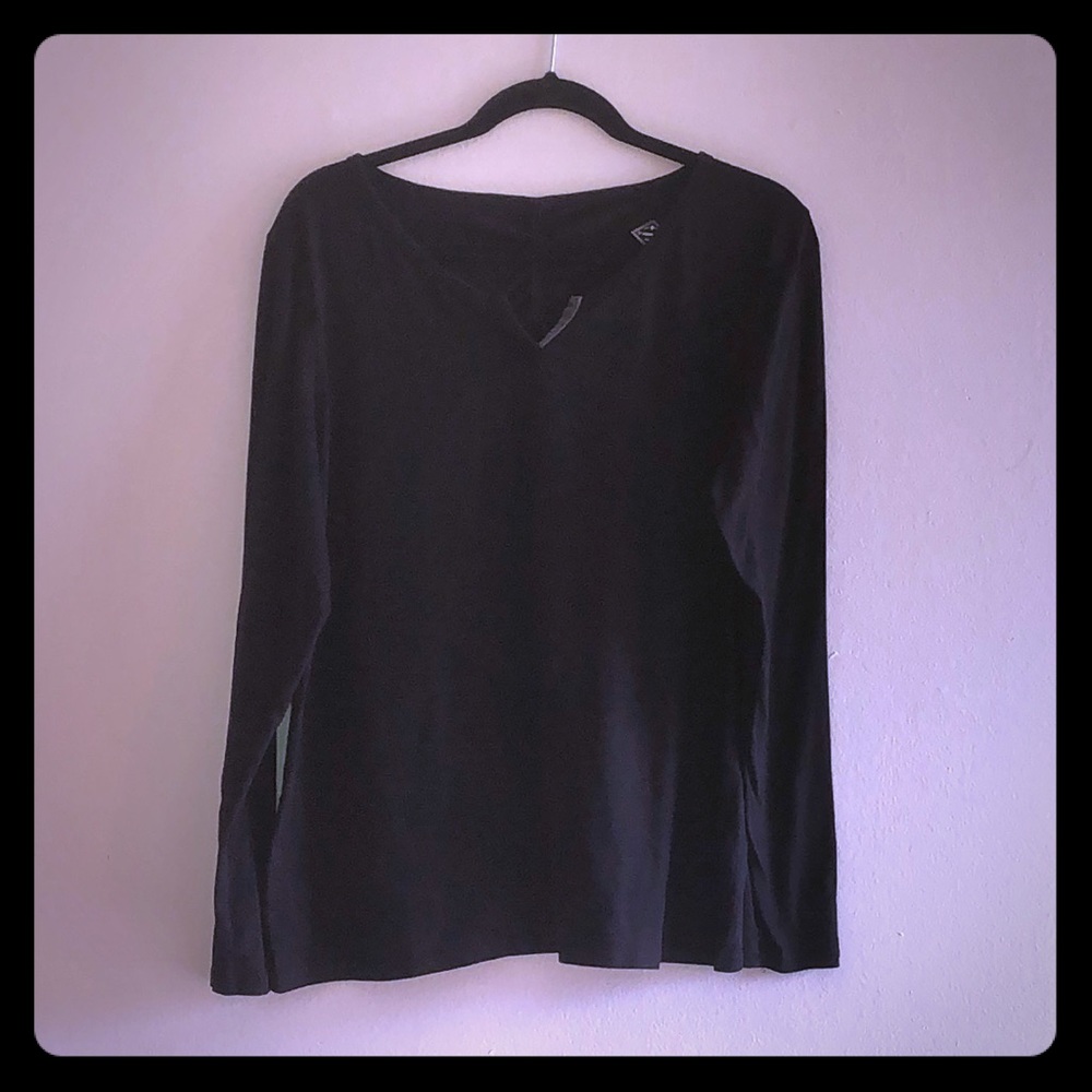 St. John’s Bay- Black Long Sleeve Shirt- XL